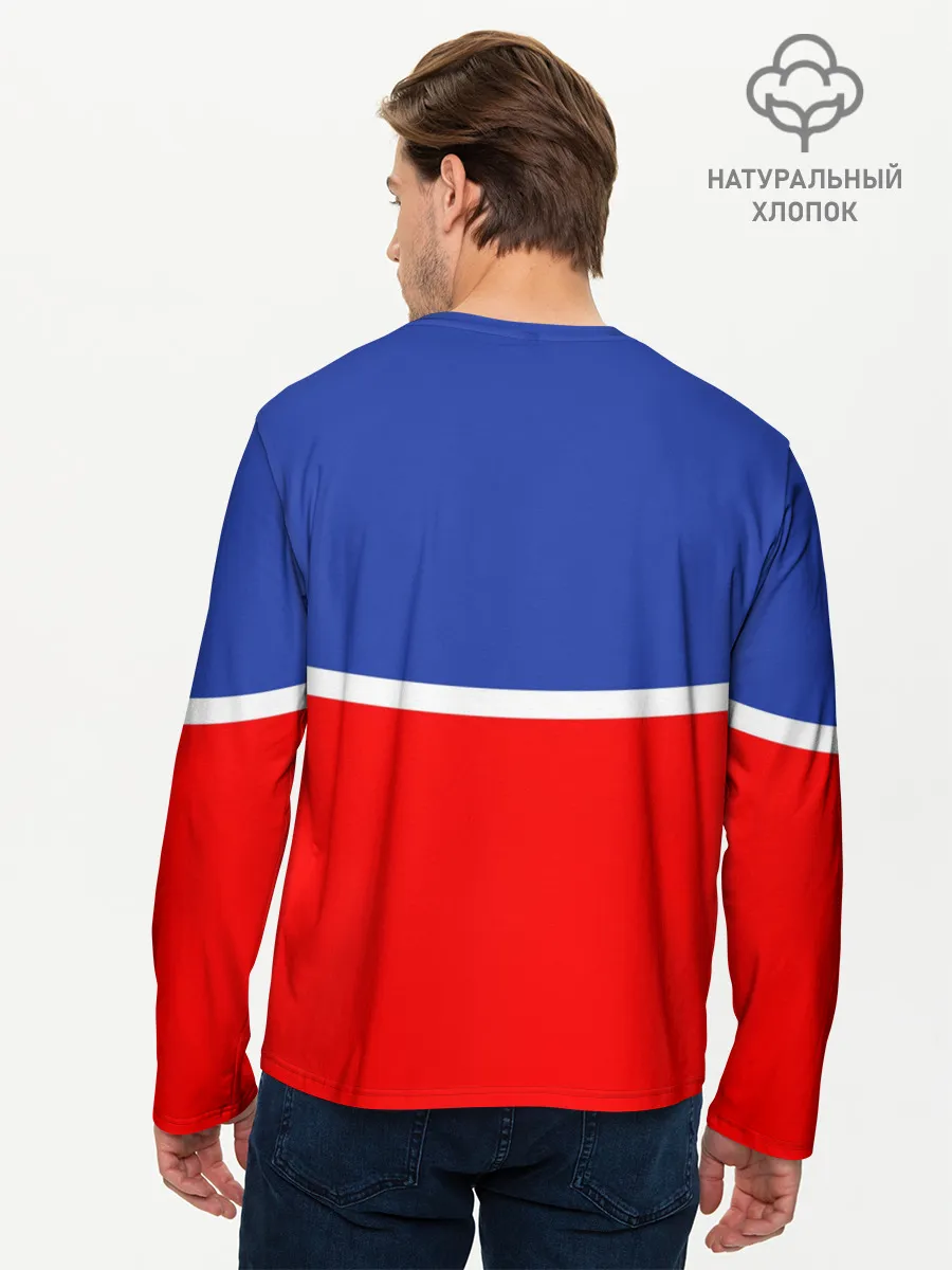 Мужской лонгслив базовый / Хоккеист Александр