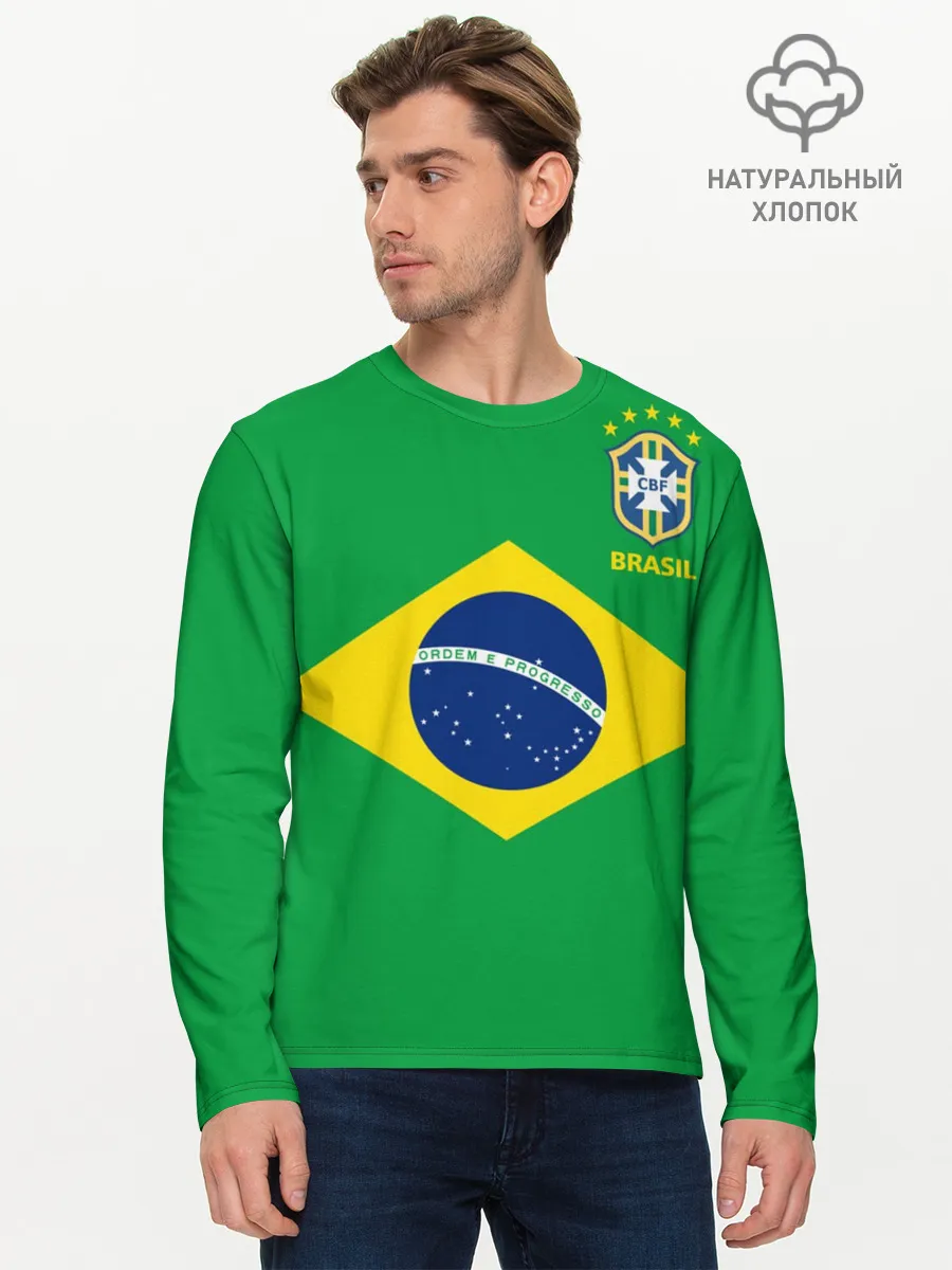 Мужской лонгслив базовый / Бразилия, форма