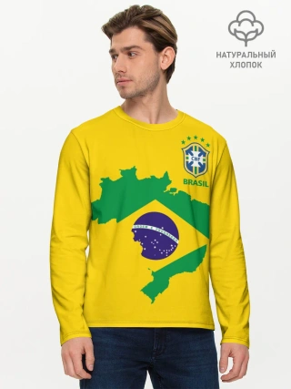 Мужской лонгслив базовый / Бразилия, форма