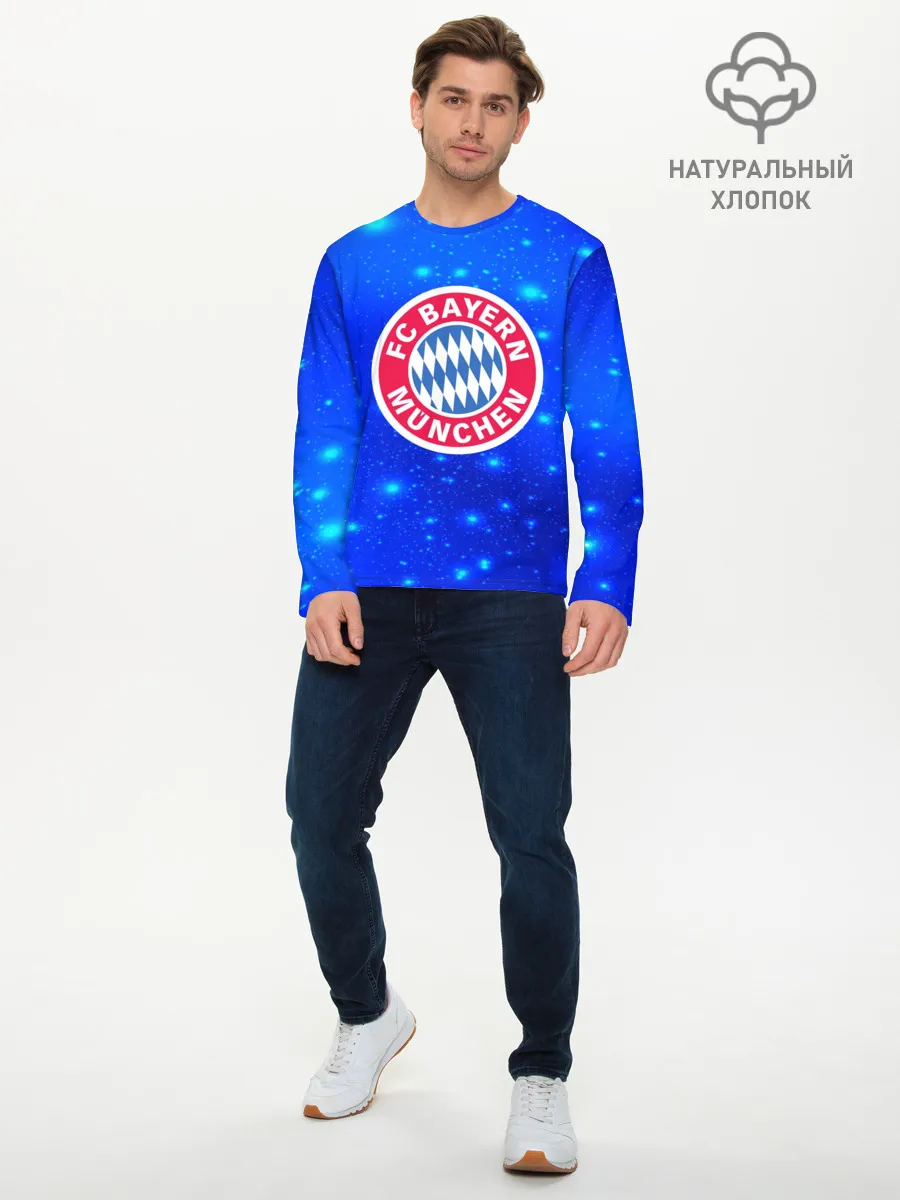 Мужской лонгслив базовый / FC Bayern Munchen space 2018
