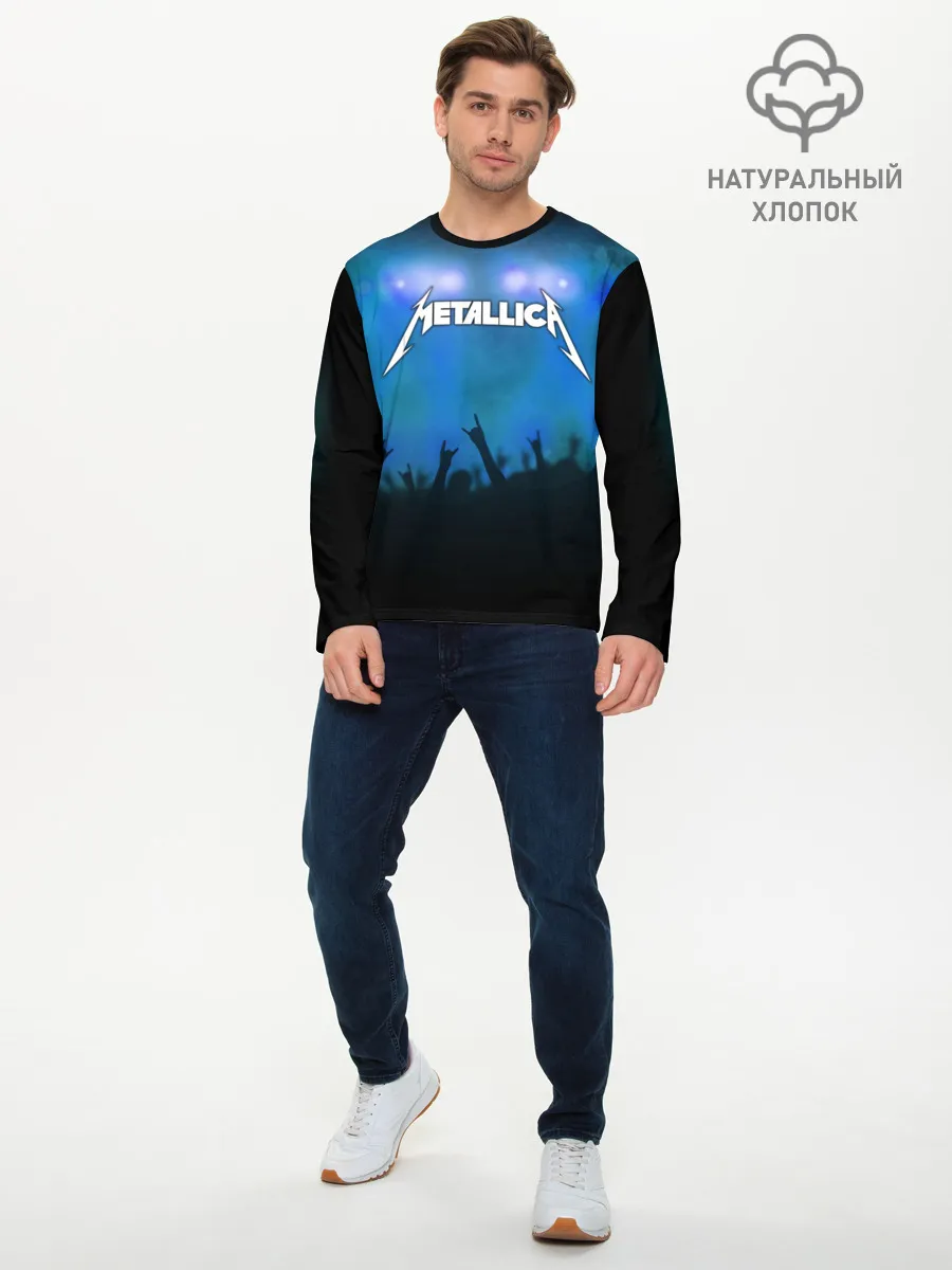 Мужской лонгслив базовый / Metallica