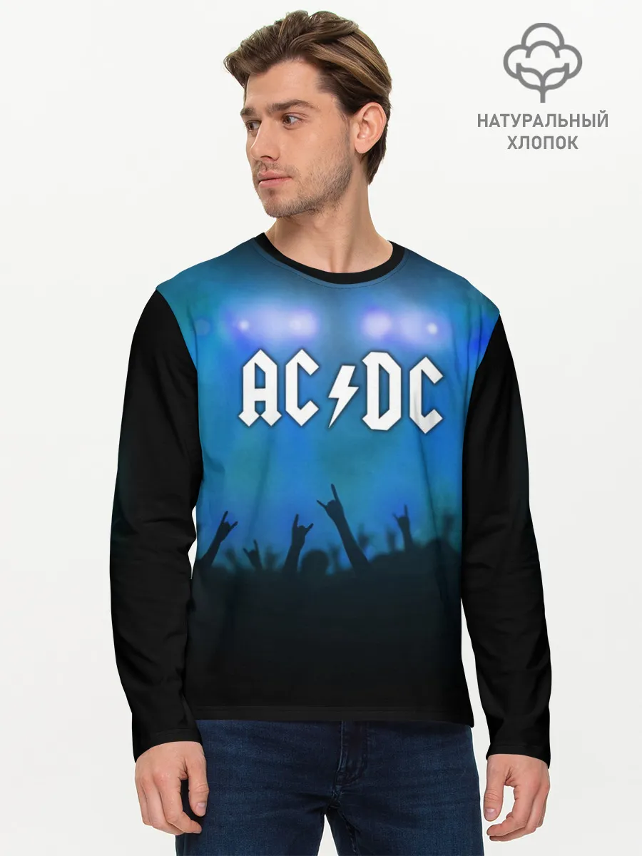 Мужской лонгслив базовый / AC/DC