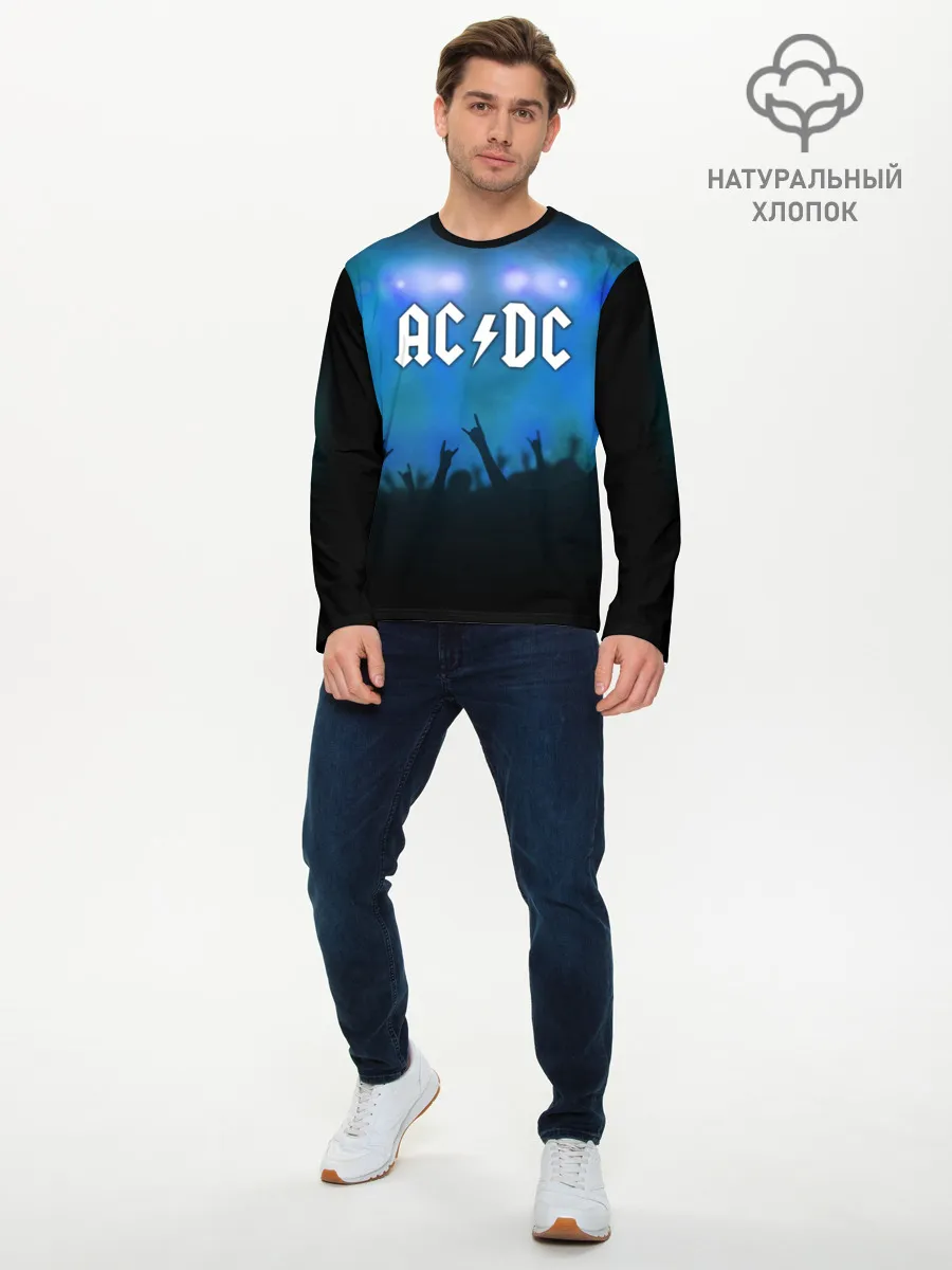 Мужской лонгслив базовый / AC/DC