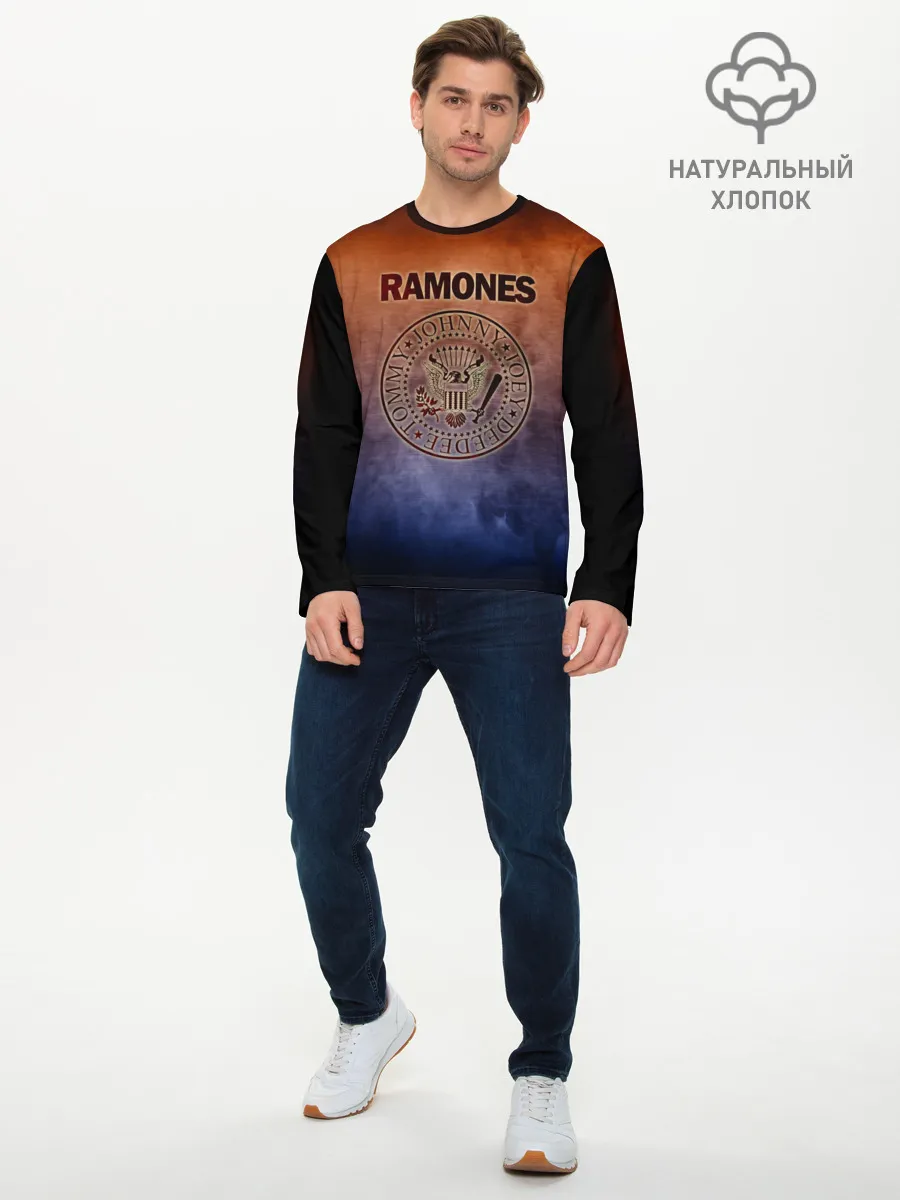 Мужской лонгслив базовый / Ramones