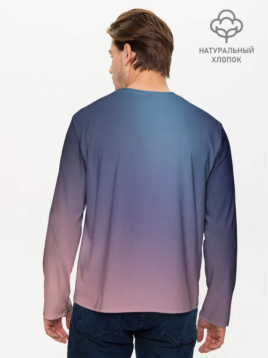 Мужской лонгслив базовый / ТВОЕ ИМЯ, Две кометы