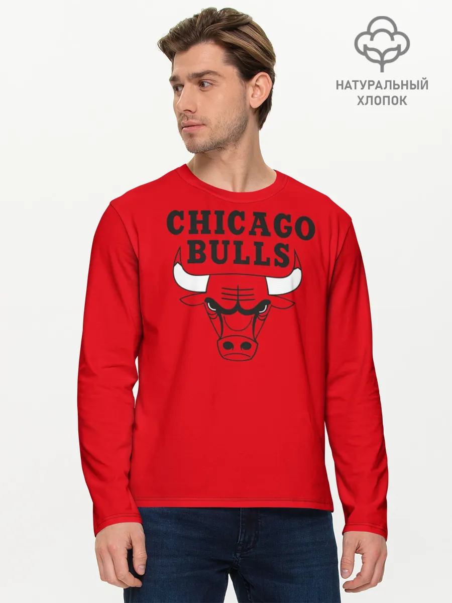Мужской лонгслив базовый / Chicago Bulls