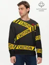 Мужской лонгслив базовый / Caution Style