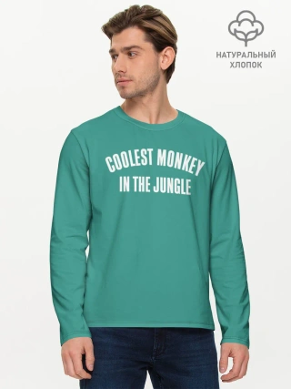 Мужской лонгслив базовый / Coolest monkey in the jungle