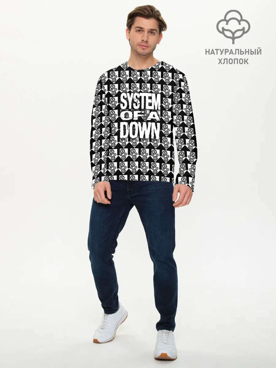 Мужской лонгслив базовый / System of a Down
