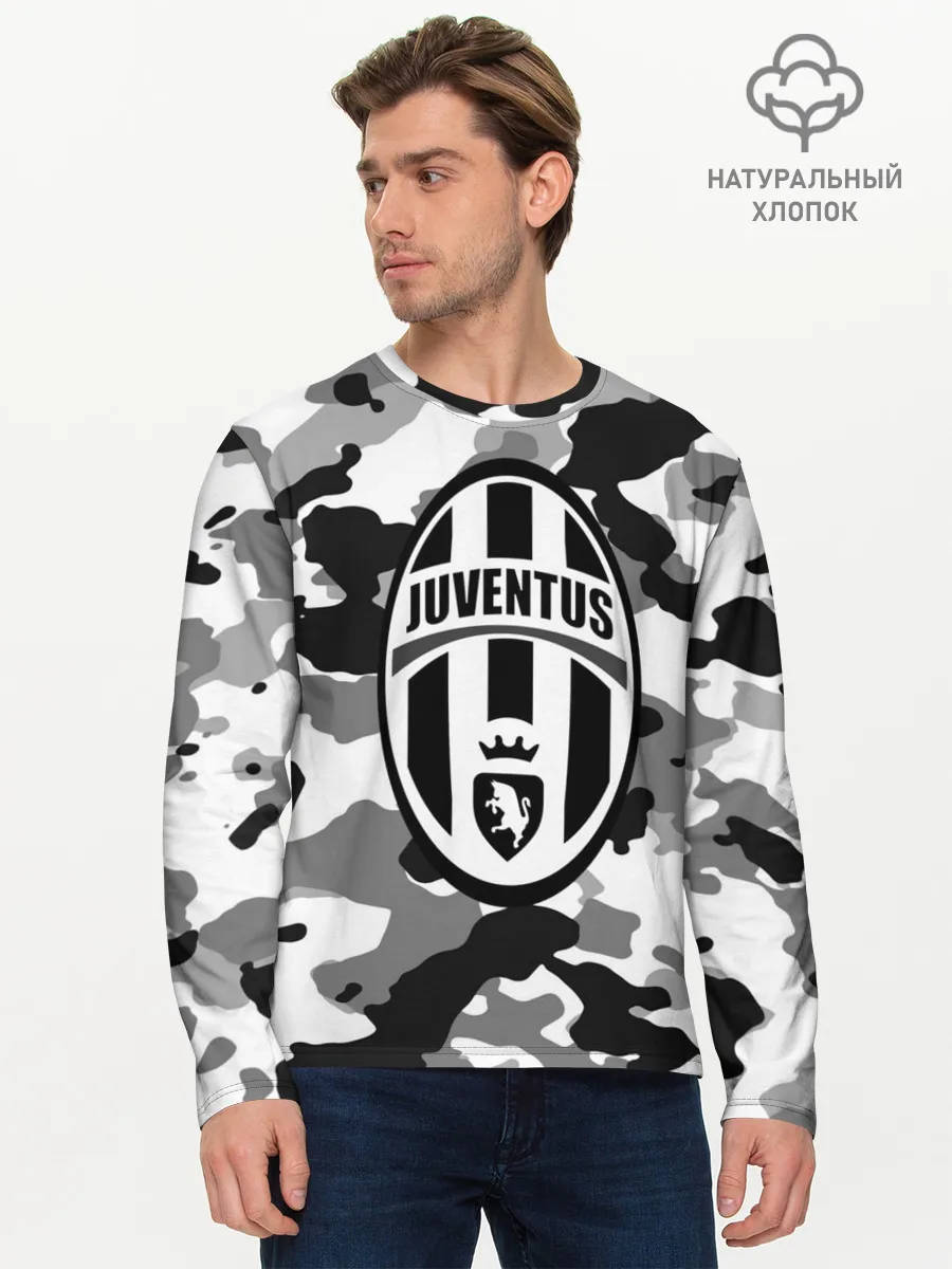 Мужской лонгслив базовый / FC Juventus Camouflage