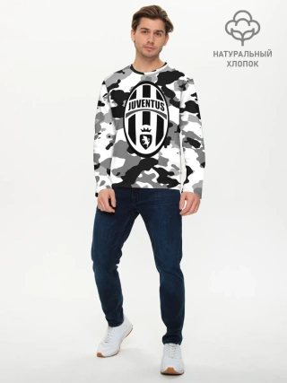Мужской лонгслив базовый / FC Juventus Camouflage