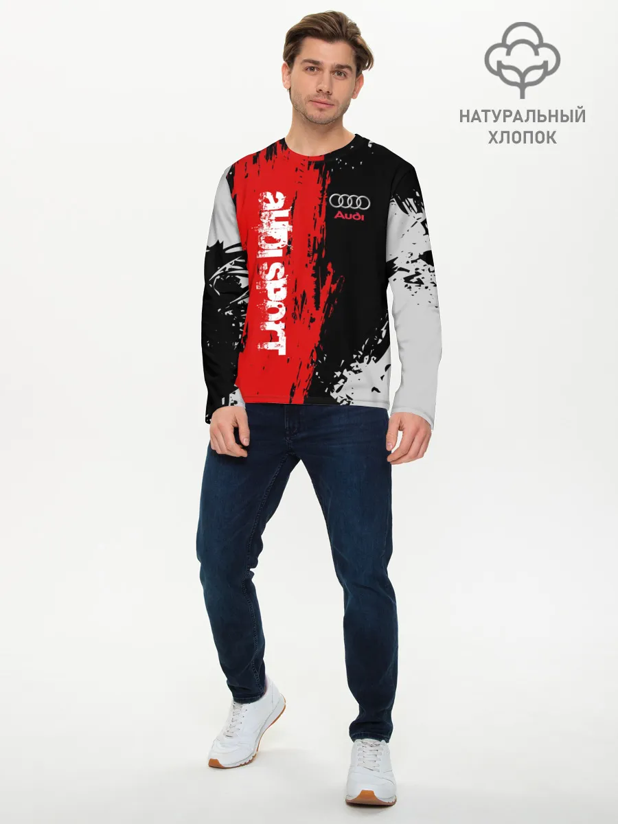 Мужской лонгслив базовый / AUDI SPORT / АУДИ СПОРТ