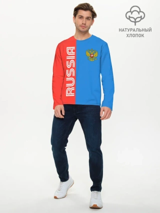 Мужской лонгслив базовый / RUSSIA