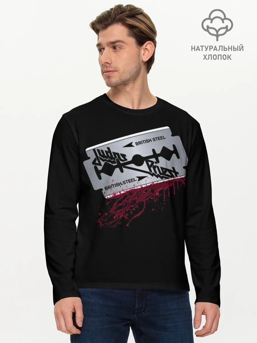 Мужской лонгслив базовый / Judas Priest