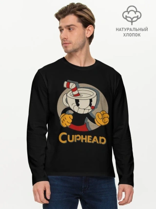 Мужской лонгслив базовый / Cuphead
