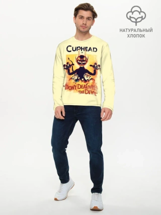 Мужской лонгслив базовый / Cuphead