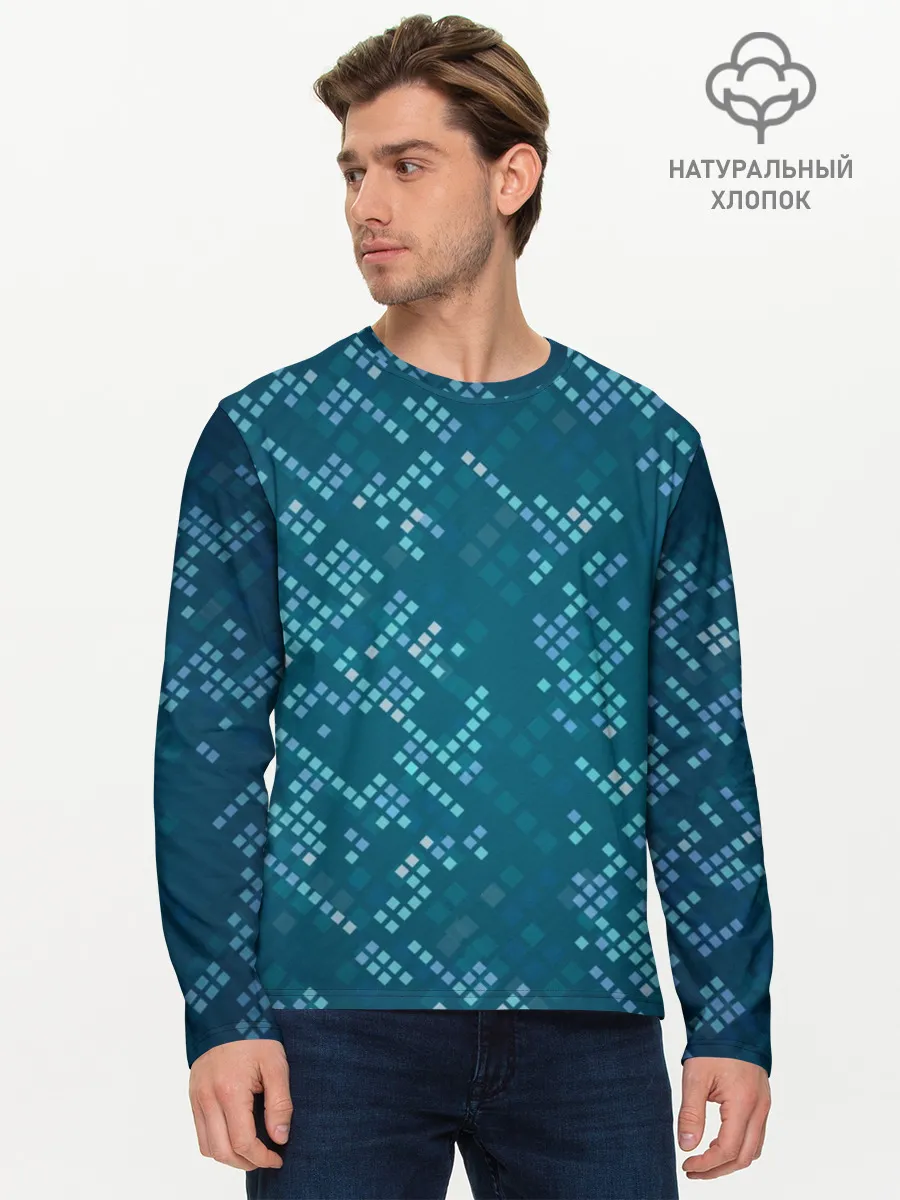 Мужской лонгслив базовый / Голограмма