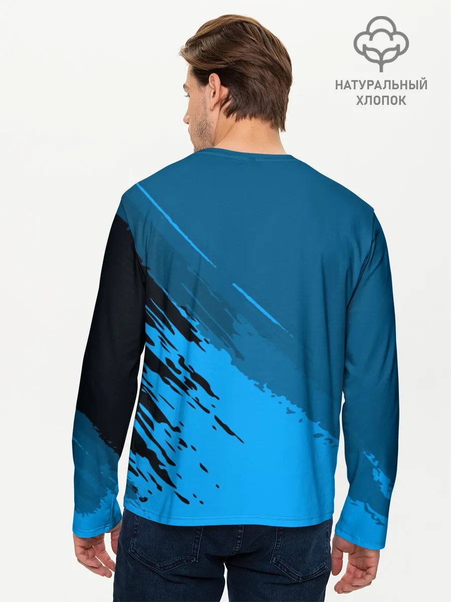 Мужской лонгслив базовый / FC Juventus abstract style