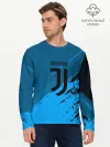 Мужской лонгслив базовый / FC Juventus abstract style