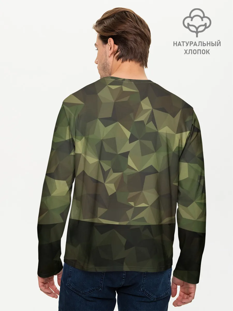 Мужской лонгслив базовый / Дикий доберман