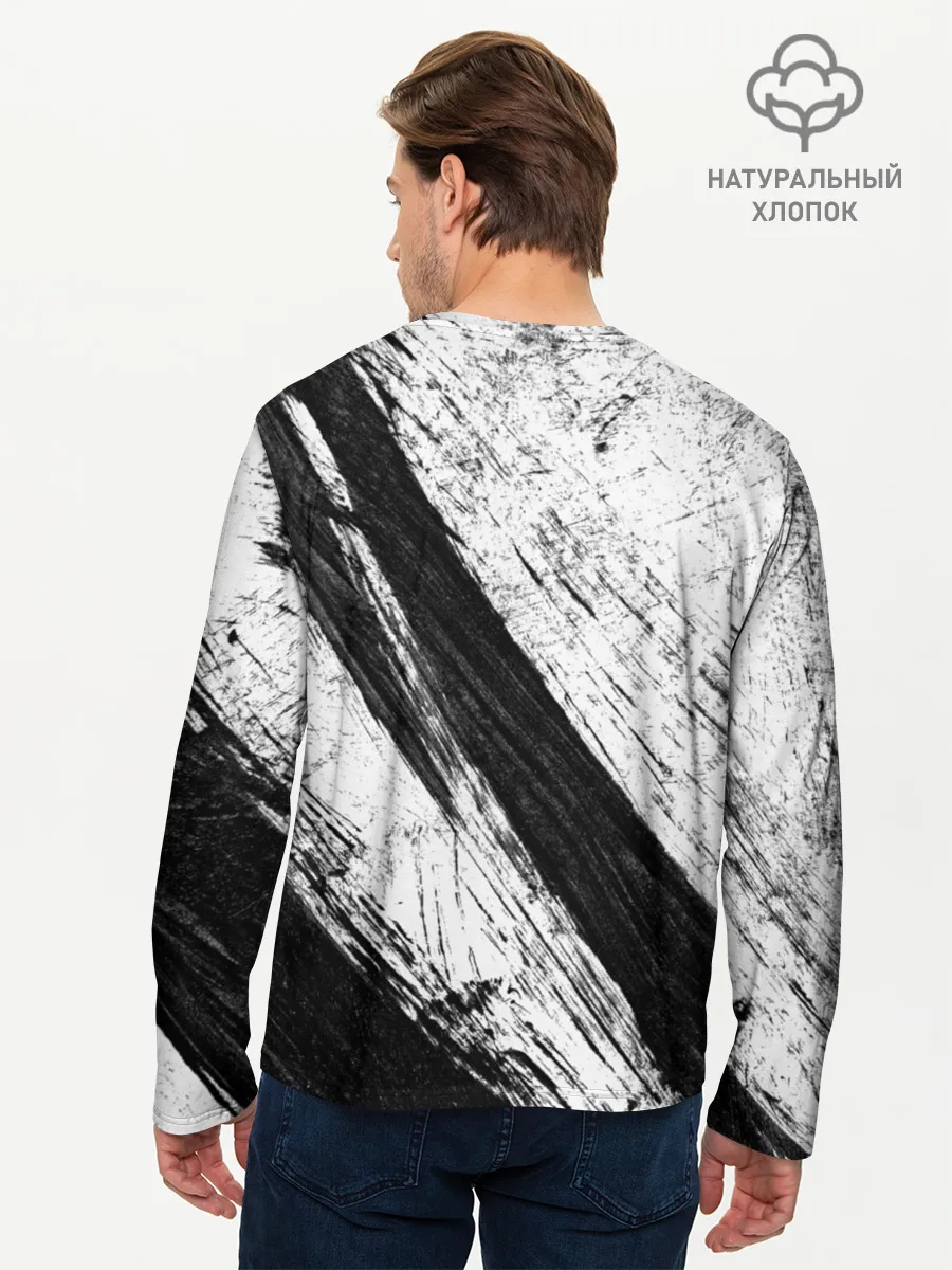 Мужской лонгслив базовый / просто краски