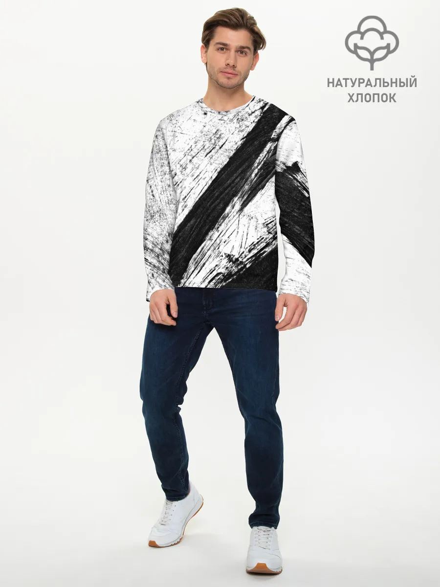 Мужской лонгслив базовый / просто краски