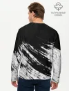 Мужской лонгслив базовый / abstraction black&white