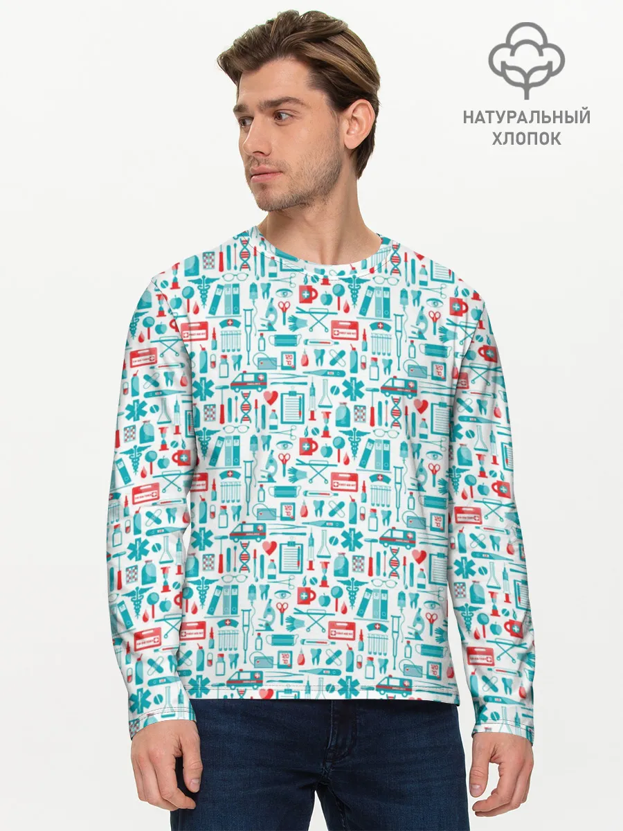 Мужской лонгслив базовый / 36,6