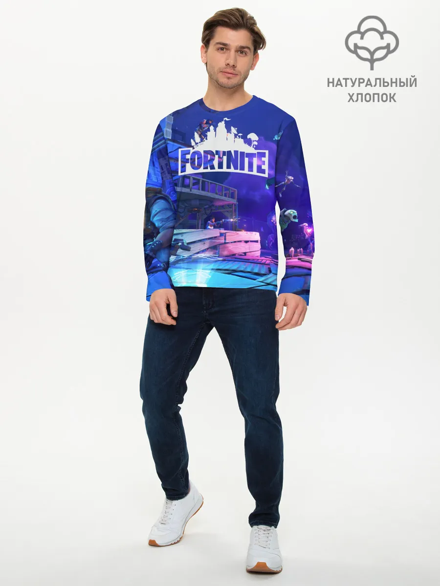Мужской лонгслив базовый / Fortnite