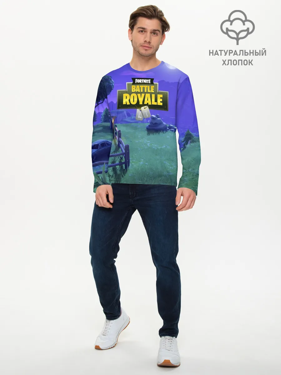 Мужской лонгслив базовый / Fortnite Night