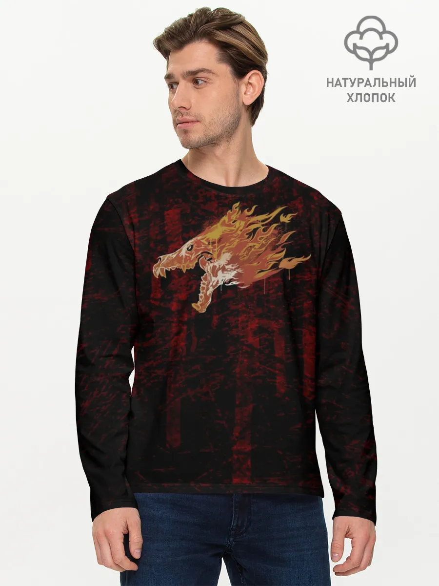 Мужской лонгслив базовый / cs:go - Howling dawn