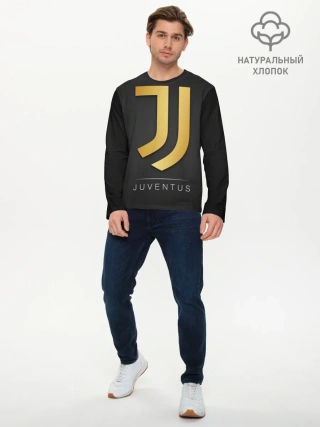 Мужской лонгслив базовый / Juventus Gold Edition
