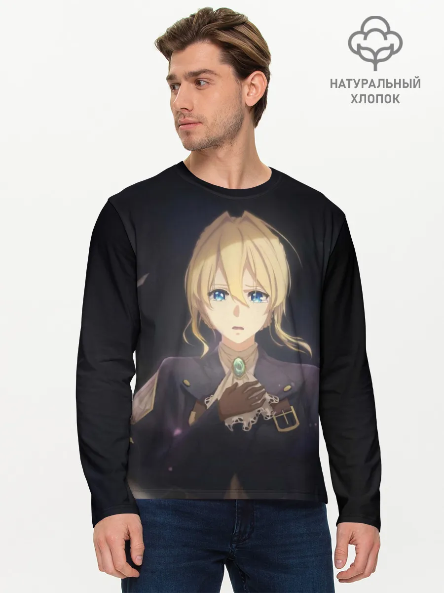 Мужской лонгслив базовый / Violet Evergarden