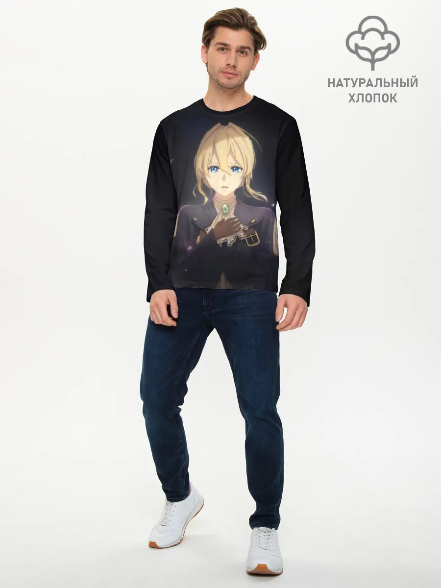 Мужской лонгслив базовый / Violet Evergarden