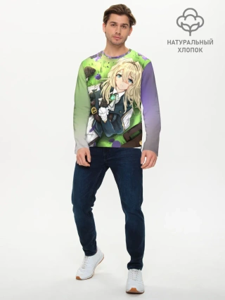 Мужской лонгслив базовый / Violet Evergarden