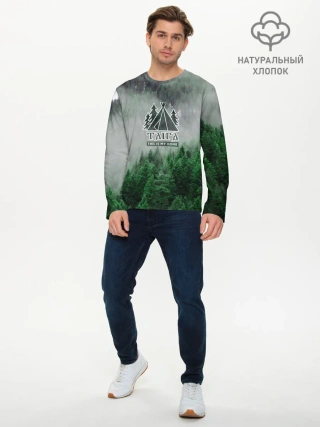 Мужской лонгслив базовый / Сибирь