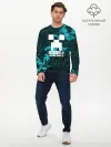 Мужской лонгслив базовый / Павел в стиле Minecraft
