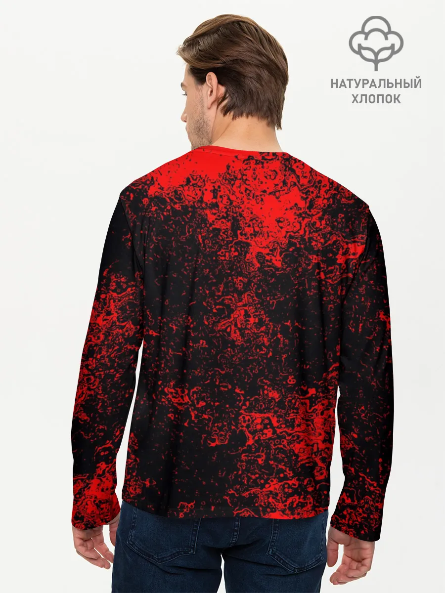 Мужской лонгслив базовый / Никита в стиле Wolfenstein