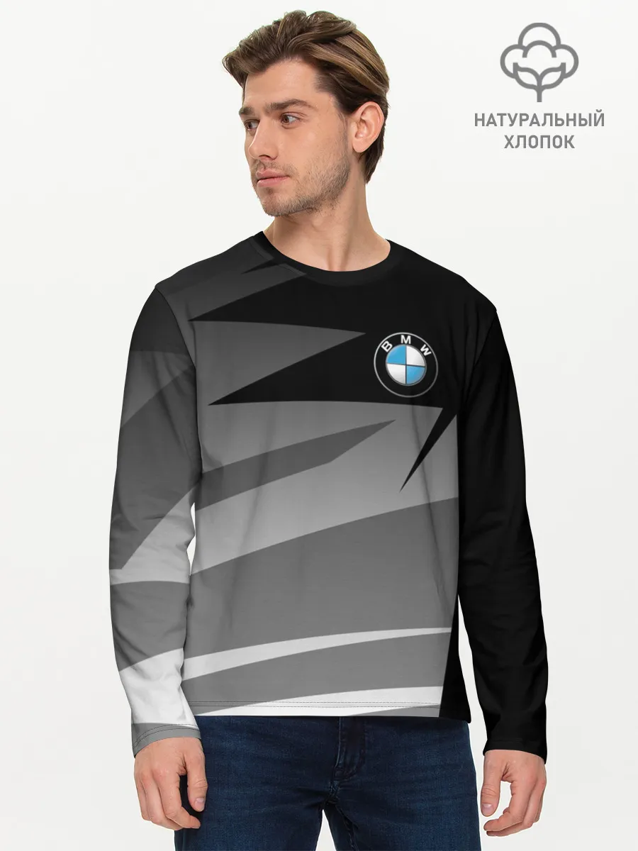 Мужской лонгслив базовый / BMW GEOMETRY SPORT