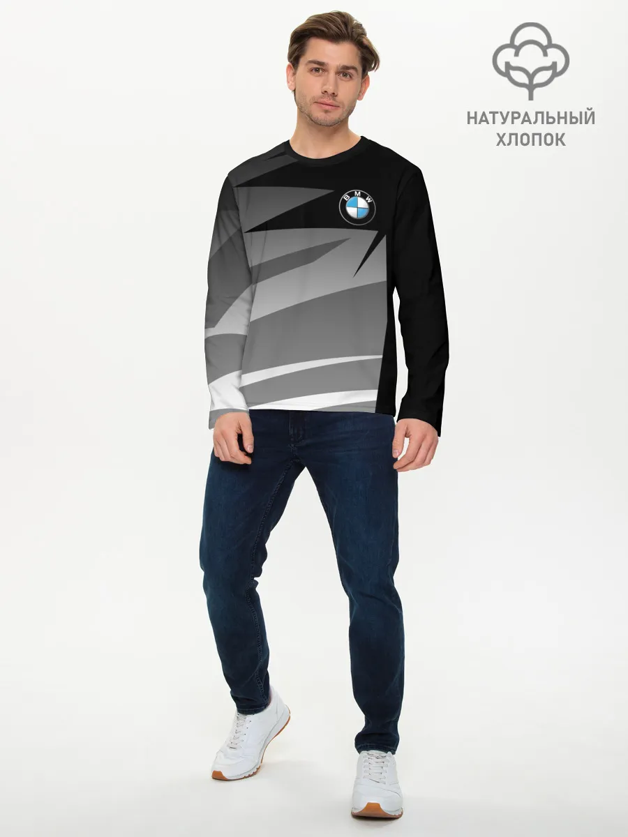Мужской лонгслив базовый / BMW GEOMETRY SPORT