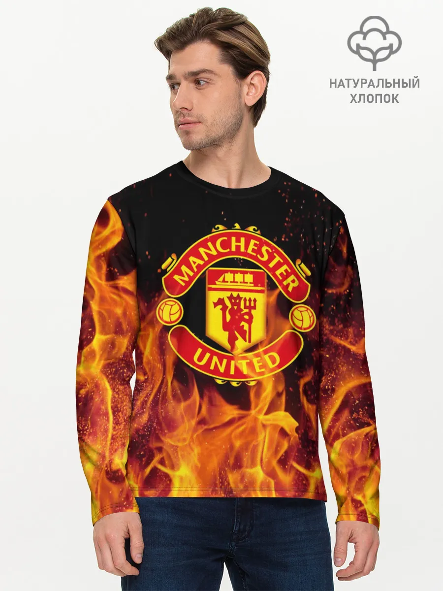 Мужской лонгслив базовый / FC Manchester United