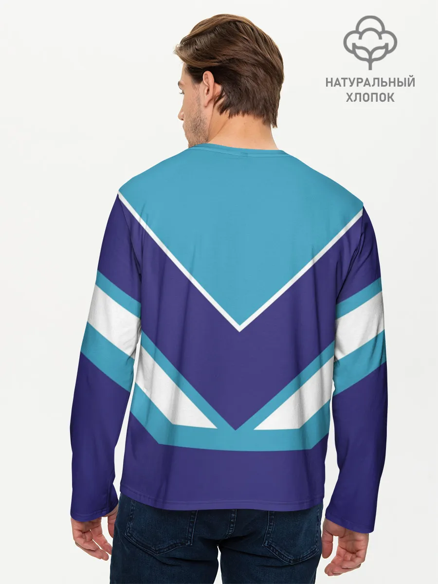 Мужской лонгслив базовый / Витя - банка сгущенки