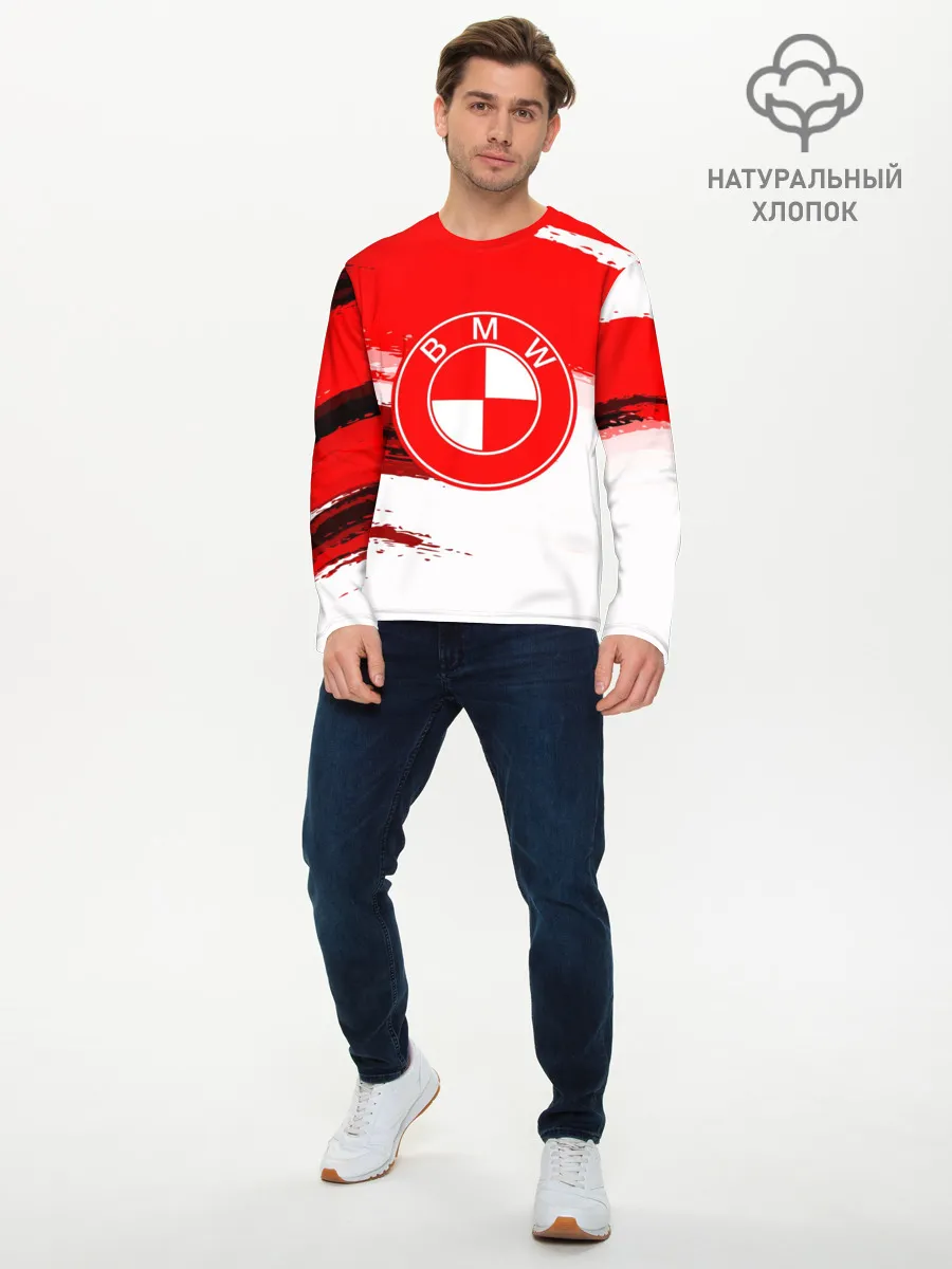 Мужской лонгслив базовый / bmw uniform