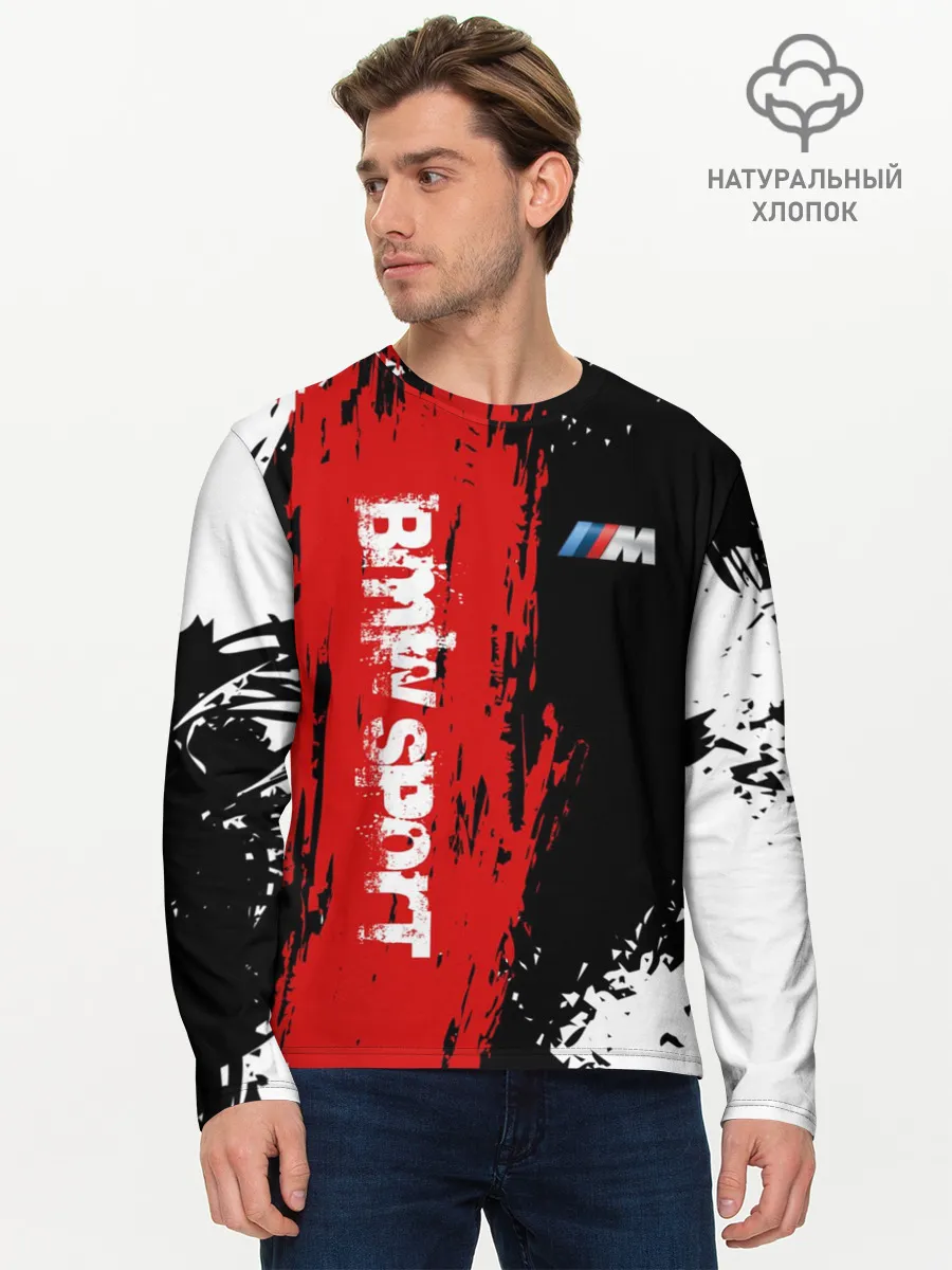 Мужской лонгслив базовый / BMW | БМВ
