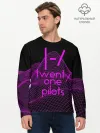 Мужской лонгслив базовый / twenty one pilots neon music