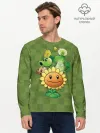 Мужской лонгслив базовый / Plants vs Zombies