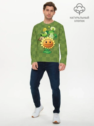 Мужской лонгслив базовый / Plants vs Zombies