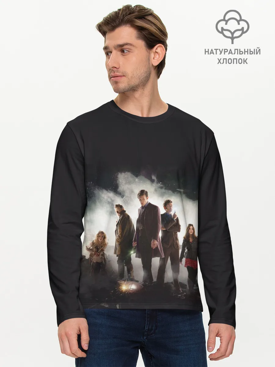 Мужской лонгслив базовый / Doctor Who