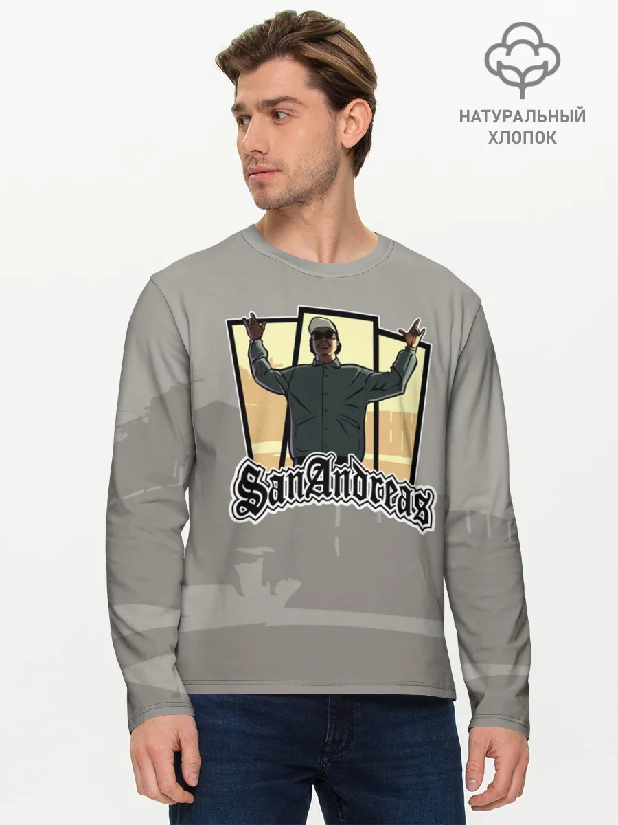 Мужской лонгслив базовый / GTA SA - Райдер v2