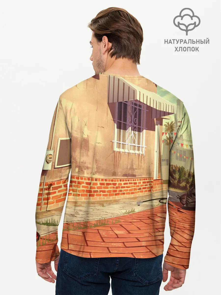 Мужской лонгслив базовый / GTA V - Чоп